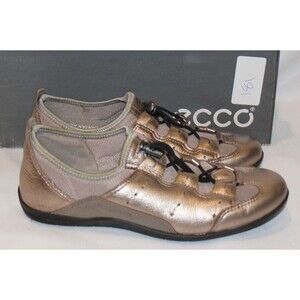 Women's ECCO Bluma Toggle Sneakers Metallic Bronze EU 37 US 6-6.5
